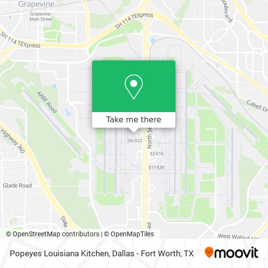 Mapa de Popeyes Louisiana Kitchen