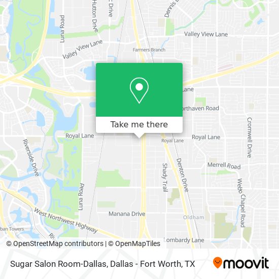 Mapa de Sugar Salon Room-Dallas