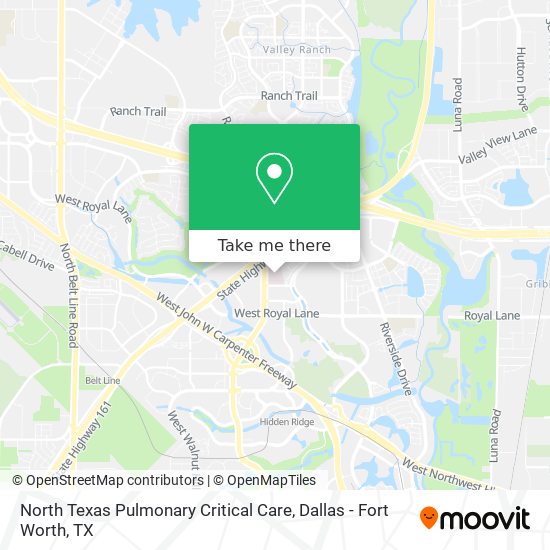 North Texas Pulmonary Critical Care map