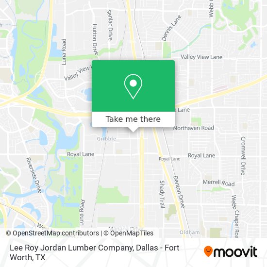 Lee Roy Jordan Lumber Company map