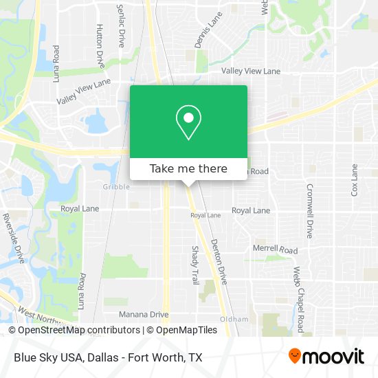Blue Sky USA map