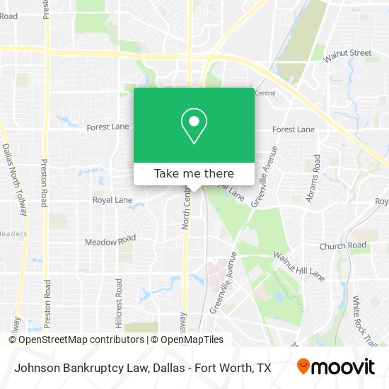 Johnson Bankruptcy Law map
