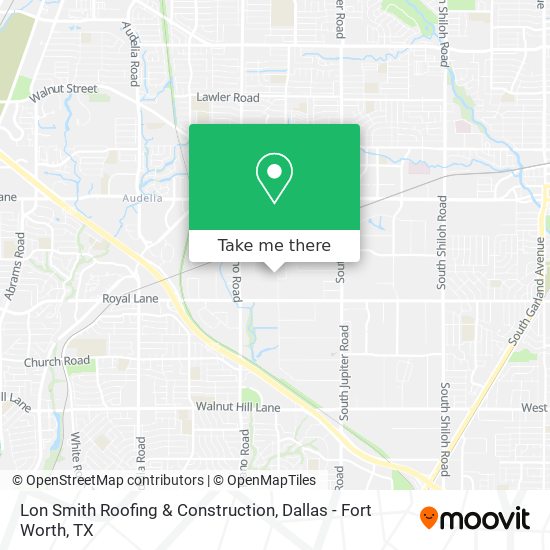 Lon Smith Roofing & Construction map