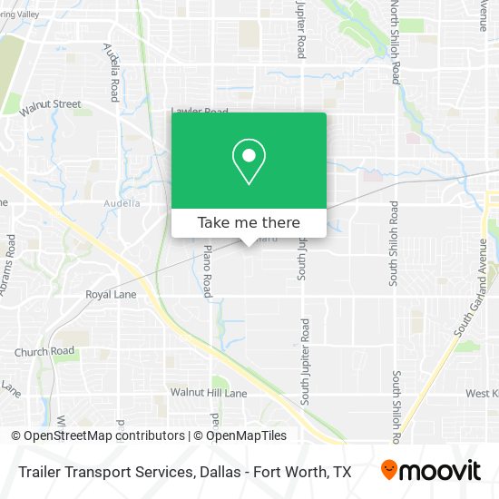 Trailer Transport Services map