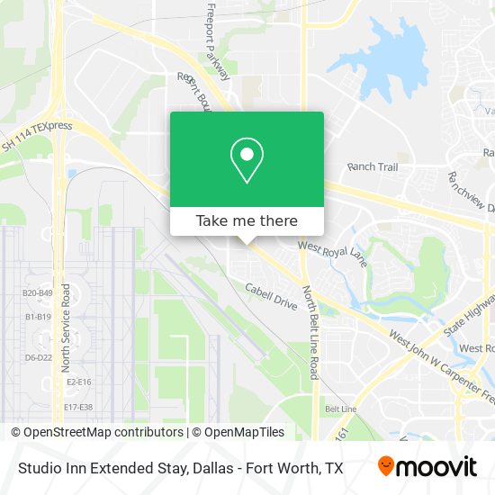 Studio Inn Extended Stay map