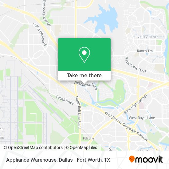 Appliance Warehouse map