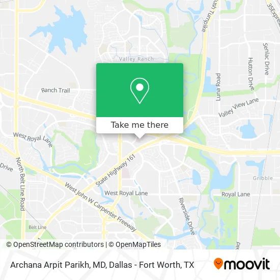 Archana Arpit Parikh, MD map