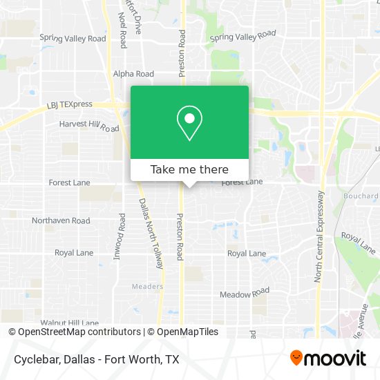 Mapa de Cyclebar