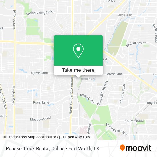 Penske Truck Rental map