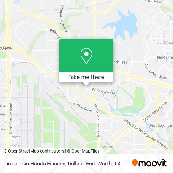 American Honda Finance map