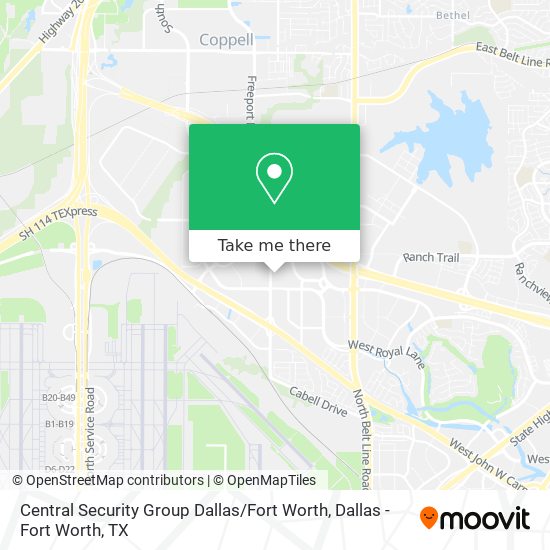 Mapa de Central Security Group Dallas / Fort Worth