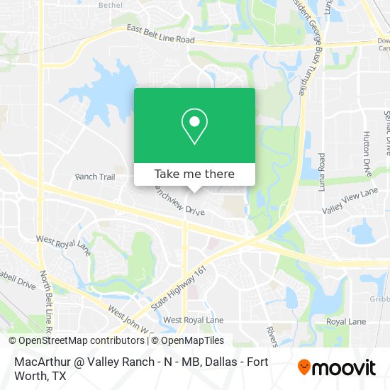 MacArthur @ Valley Ranch - N - MB map