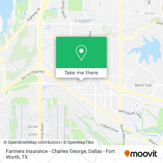 Mapa de Farmers Insurance - Charles George