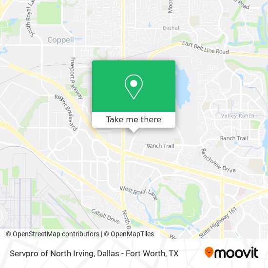 Mapa de Servpro of North Irving