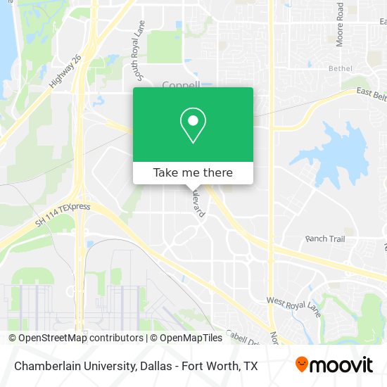 Chamberlain University map