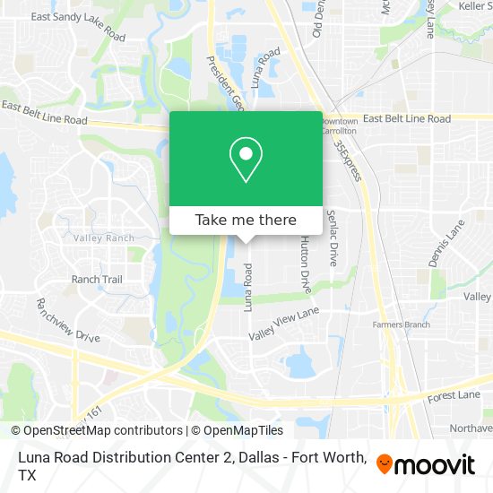 Luna Road Distribution Center 2 map