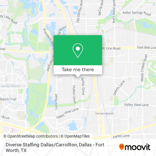 Mapa de Diverse Staffing Dallas / Carrollton