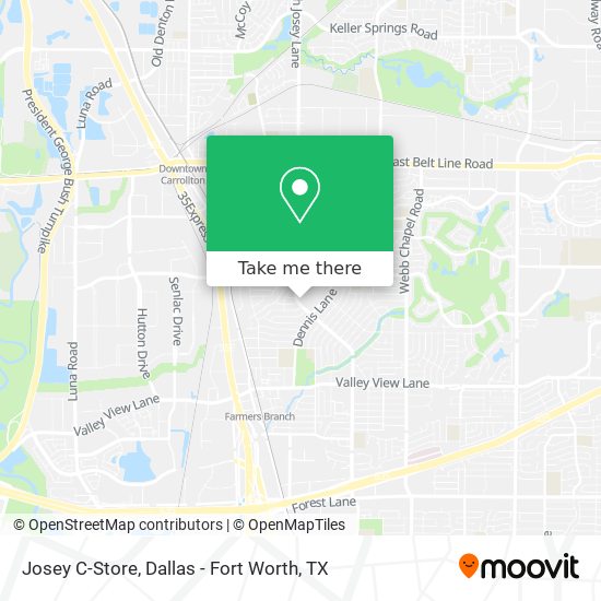 Josey C-Store map