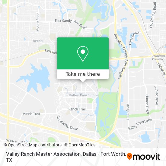 Valley Ranch Master Association map