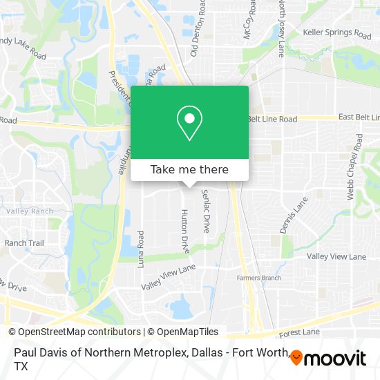 Mapa de Paul Davis of Northern Metroplex