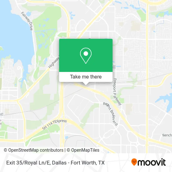 Exit 35/Royal Ln/E map