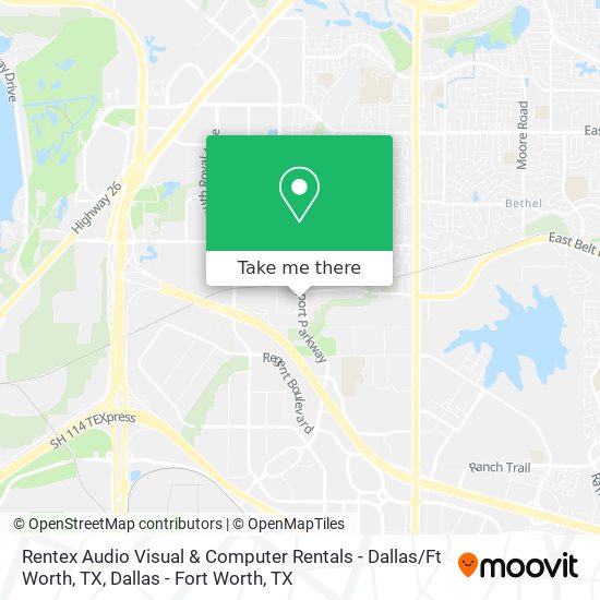 Rentex Audio Visual & Computer Rentals - Dallas / Ft Worth, TX map