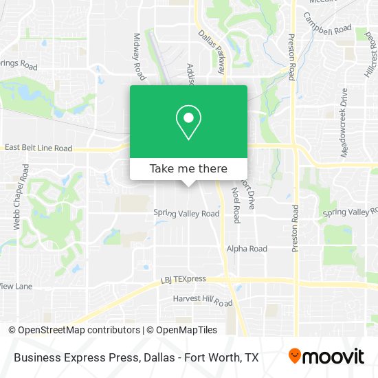 Business Express Press map