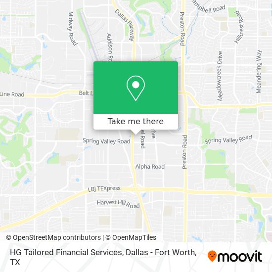 Mapa de HG Tailored Financial Services