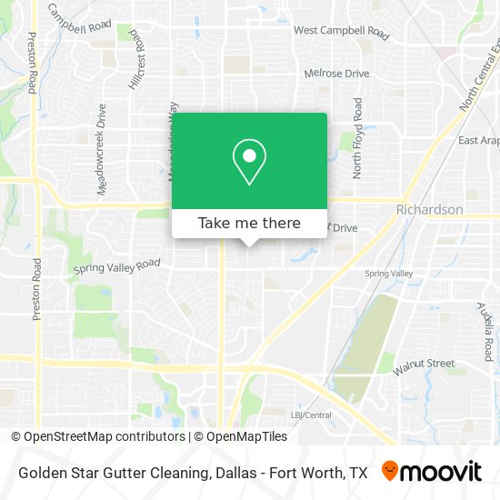 Golden Star Gutter Cleaning map
