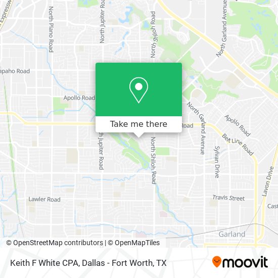 Keith F White CPA map