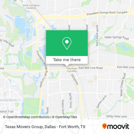 Mapa de Texas Movers Group