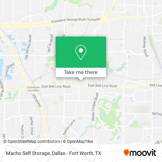 Macho Self Storage map