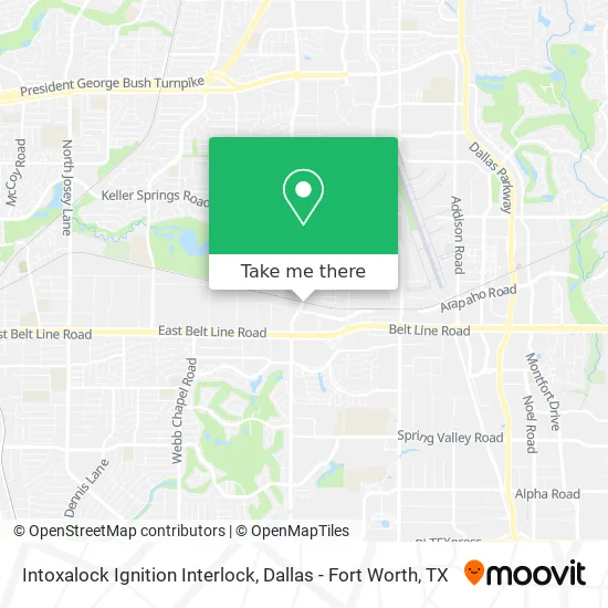 Intoxalock Ignition Interlock map