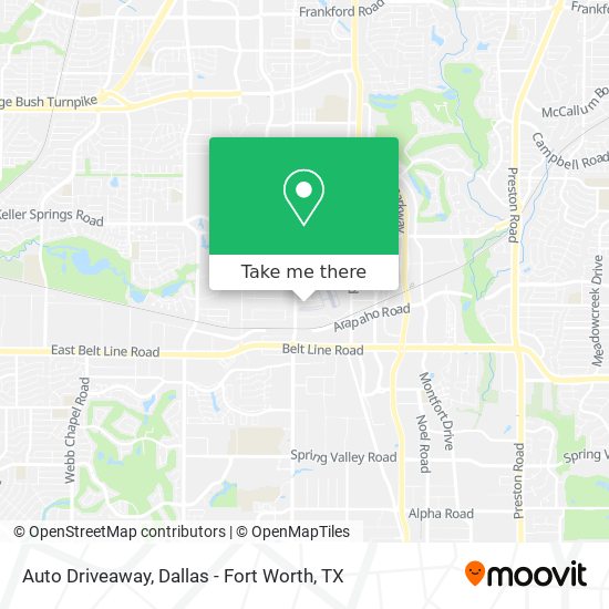 Auto Driveaway map