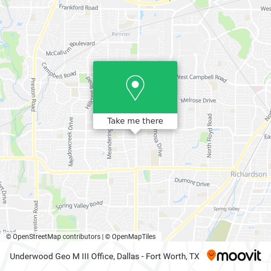 Underwood Geo M III Office map