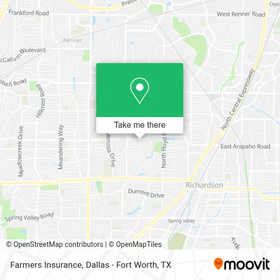 Farmers Insurance map