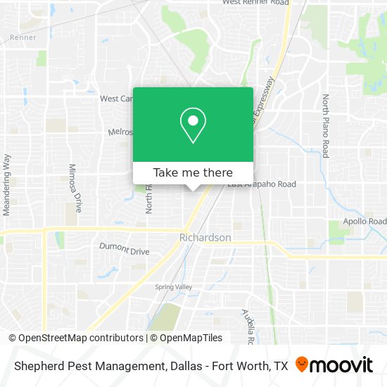 Shepherd Pest Management map