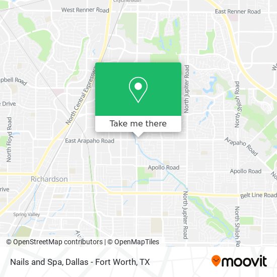 Nails and Spa map