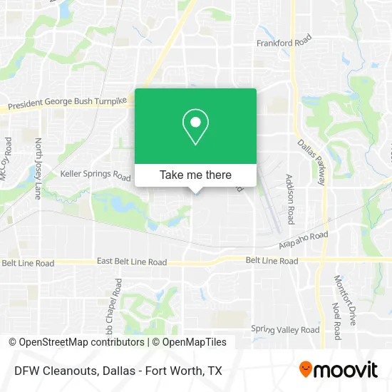 DFW Cleanouts map