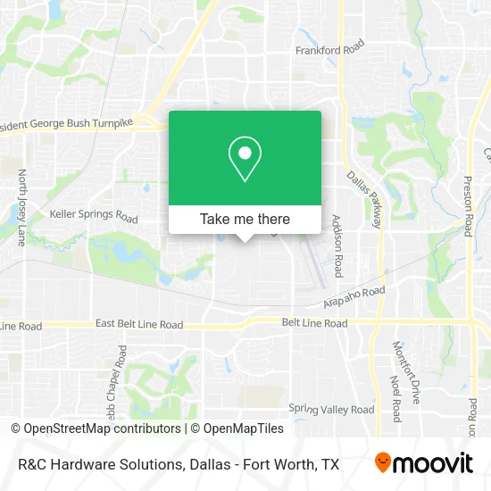 R&C Hardware Solutions map