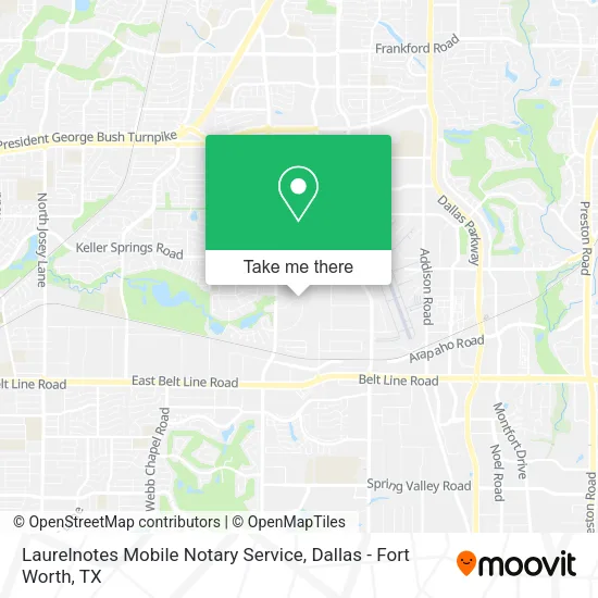 Laurelnotes Mobile Notary Service map