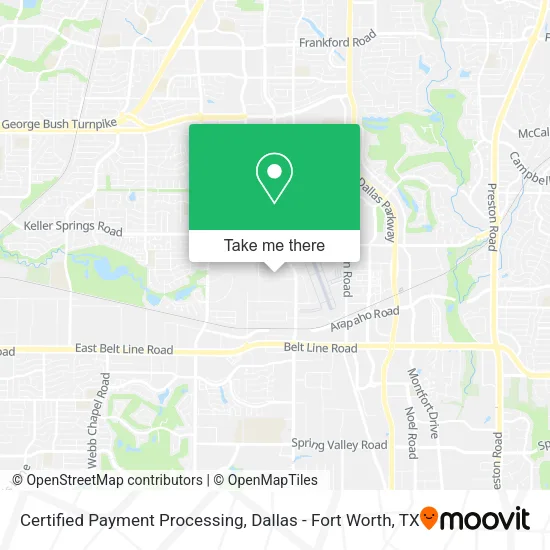 Certified Payment Processing map