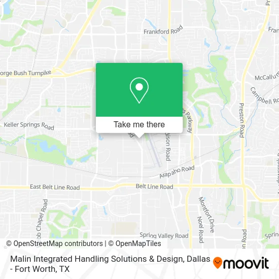 Malin Integrated Handling Solutions & Design map