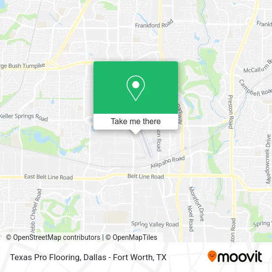 Texas Pro Flooring map