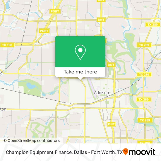 Champion Equipment Finance map