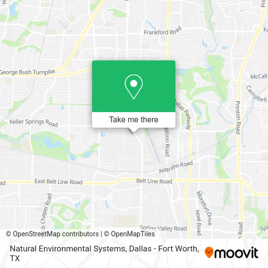 Natural Environmental Systems map