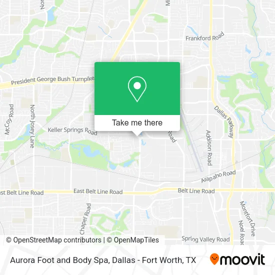 Aurora Foot and Body Spa map