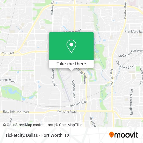 Mapa de Ticketcity