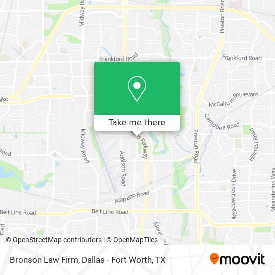 Bronson Law Firm map