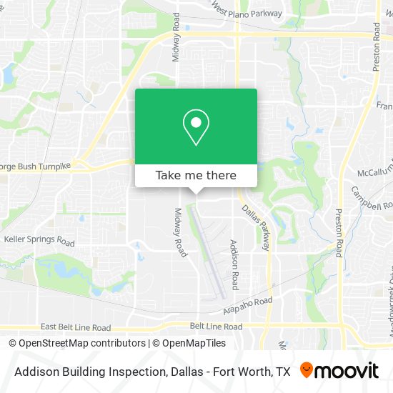 Addison Building Inspection map